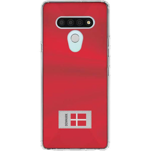 Denmark Soccer Flag LG Stylo 6 Clear Case